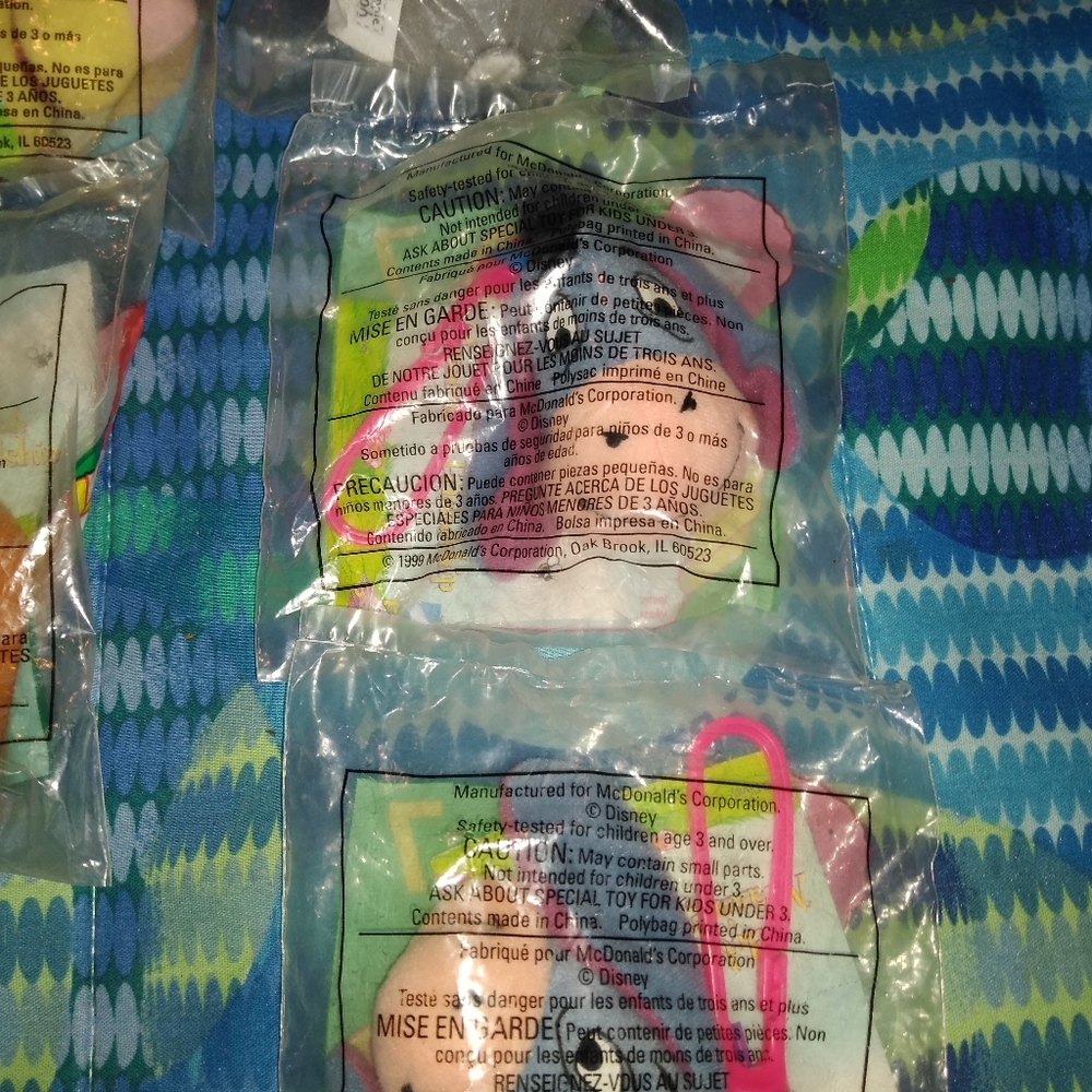 1999 clip keychain stuffed toys McDonalds toys - Picture 13 of 13